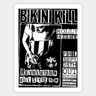 Bikini Kill / Molly McGuire Punk Flyer Magnet